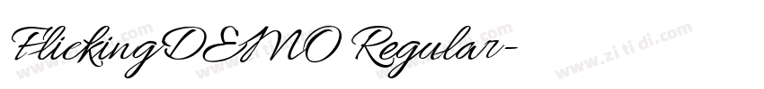 FlickingDEMO Regular字体转换 FlickingDEMO Regular字体转换